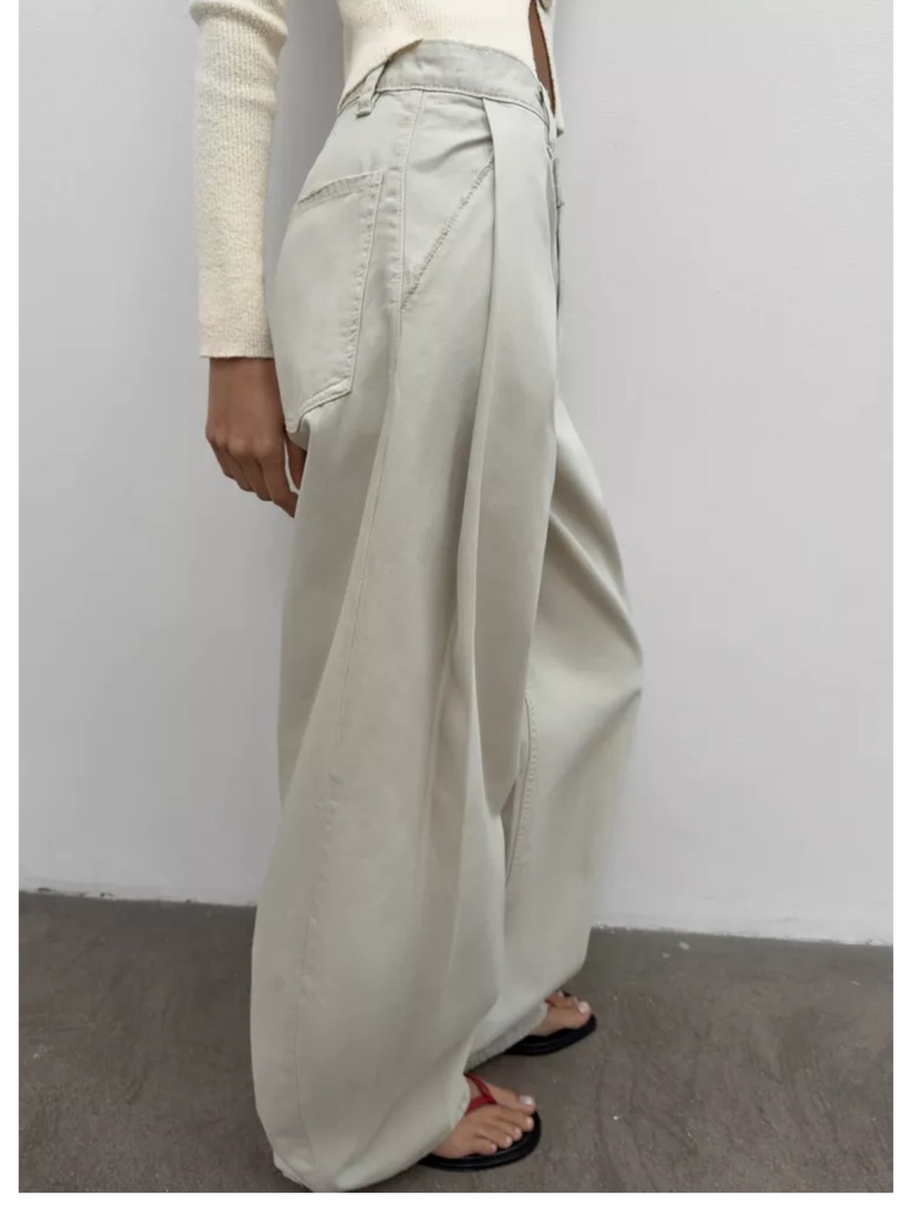 Zara pleated balloon pants - Picture 3 of 6